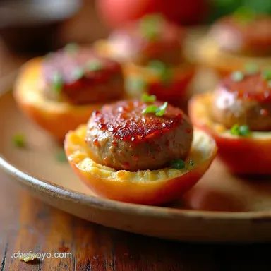 Speedy Sausage Apple Bites Last Minute Party Food Lifesaver Recipe Card