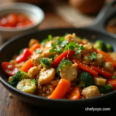 Foolproof 30Minute Chicken Stir Fry Recipe Glossy Sauce Recipe Card