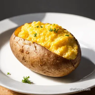 Quick Fluffy Baked Potato in Microwave Ready in Minutes