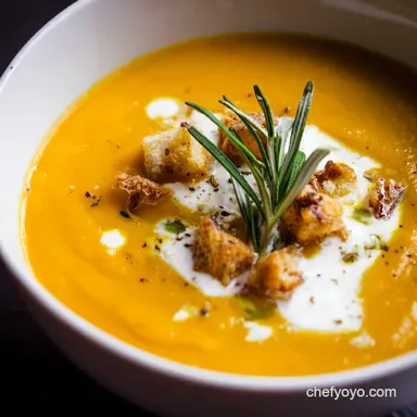 My Creamy Curried Butternut Squash Soup Recipe Autumn in a Bowl Recipe Card