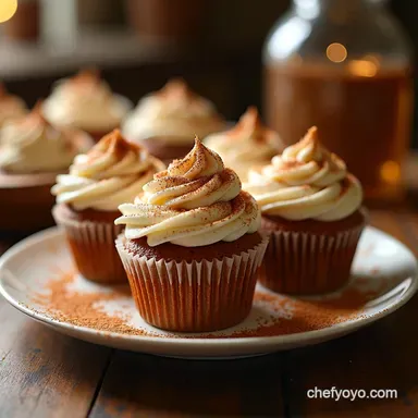 Cosy Winter Cupcakes Spiced Gingerbread Magic Recipe Card