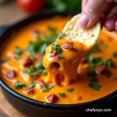 Spicy Chorizo Queso The ULTIMATE Game Day Dips Recipe Card