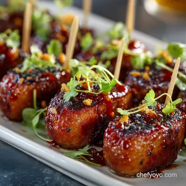 Game Day Appetizers: Spicy Gochujang Honey Sausage Bites Recipe Recipe Card