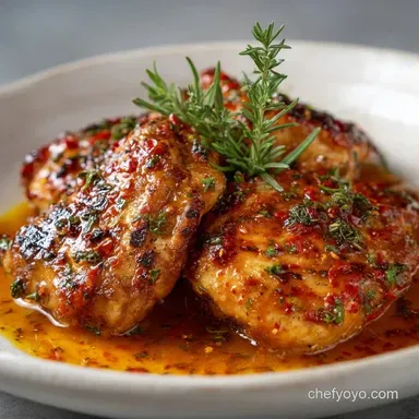 Spicy Red Pepper Chicken in 40 Minutes Recipe Card