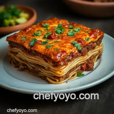 Spicy Salsa Verde Recipe for Mexican Lasagna: A Family Favourite Recipe Card