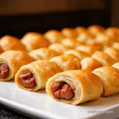 Make Ahead Finger Foods Spicy Sausage Rolls Recipe Recipe Card