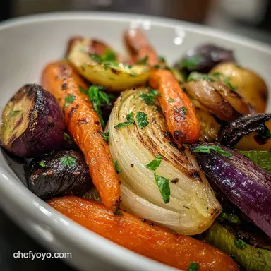 Stanley New Year Recipe with Roasted Vegetables for January Recipe Card