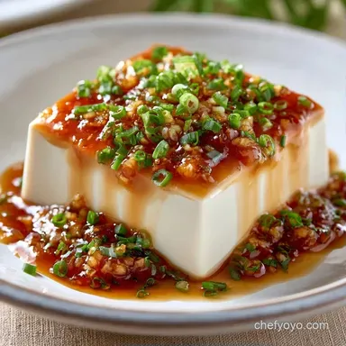 Steamed Silken Tofu Recipe in 13 Minutes Recipe Card