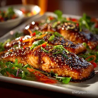 Asian Salmon Recipe Sticky HoneyGinger Glaze Ready in 30 Mins Recipe Card