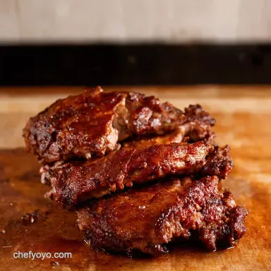 Sticky Country Ribs Recipe OvenBaked So Tender Recipe Card