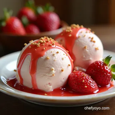 Strawberry Cottage Cheese Ice Cream My Wimbledon Dream Recipe Card