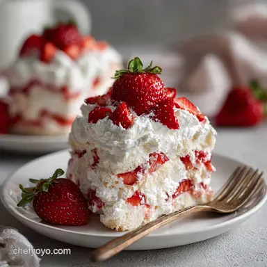 Easy Strawberry Shortcake Fluff Salad in 15 Minutes Recipe Card