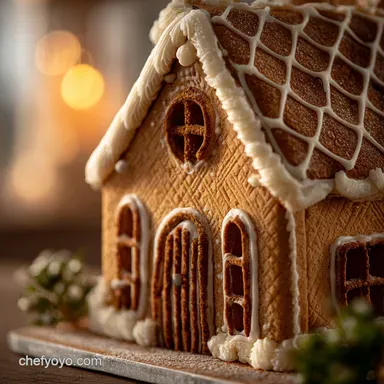 Gingerbread House: Sturdy Recipe Icing for a Non-Flanking Manor Recipe Card