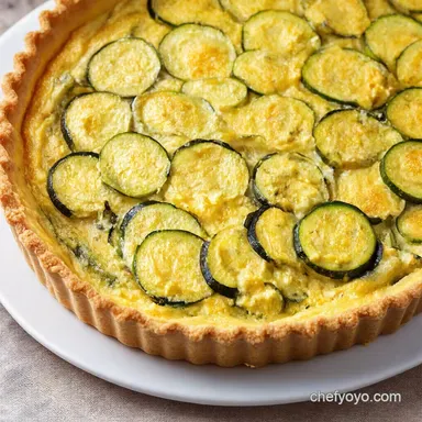Use Up Summers Bounty in This Zucchini Ricotta Tart Recipe Card