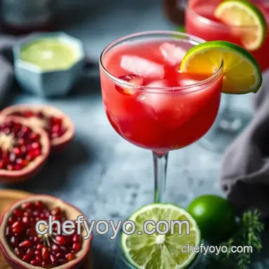 My Easy Pomegranate Margarita Recipe: A Festive Twist on Tradition Recipe Card