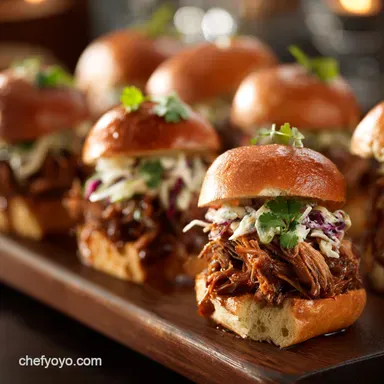 Super Bowl Party Appetizers: Sticky Pulled Pork Sliders (Game Day MVP) Recipe Card