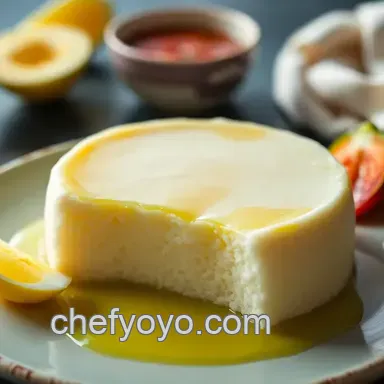 Delightful Vietnamesisk Dessert: Sweet Coconut Rice Cake with Pandan Custard Recipe Card