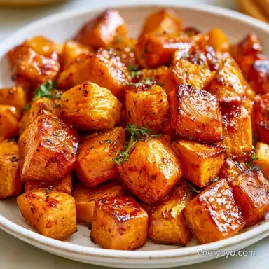 Sweet Roasted Potatoes with Brown Sugar Recipe Card