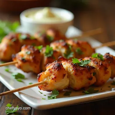 The Ultimate Syn Free Chicken Kebab with Whipped Feta Dip Recipe Card