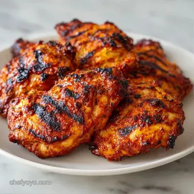 Tandoori Chicken Thighs: Baked Recipe Card