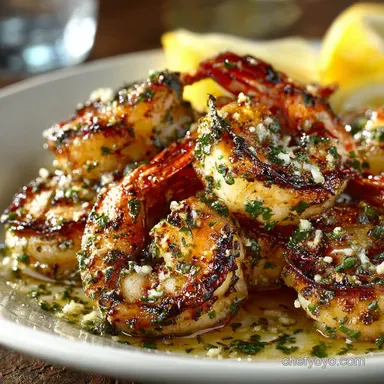 Texas Roadhouse Grilled Shrimp: Chefs Garlic Butter Copycat Recipe Recipe Card