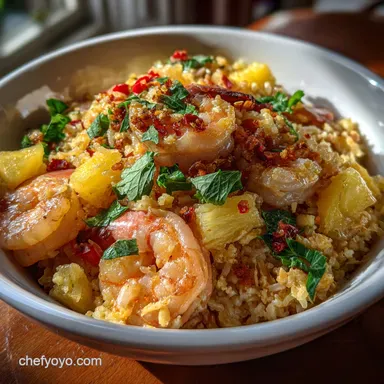 Thai Pineapple Shrimp Fried Rice Recipe Khao Pad S: Authentic Flavor Recipe Card