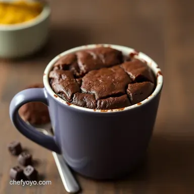 Ridiculously Easy Mug Brownie Recipe: Ready in 60 Seconds! Recipe Card