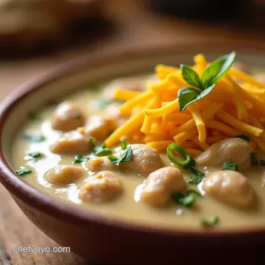 Easy White Chicken Chili Recipe Creamy Bright Recipe Card