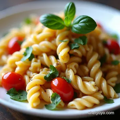 Zesty Mediterranean Pasta Salad with Secret Hot Honey Feta Dressing