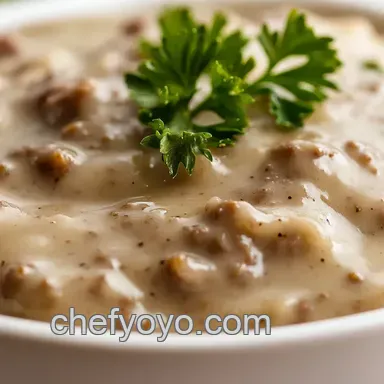 Best Sausage Gravy Recipe: Grandma's Secret! Recipe Card