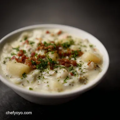 New England Clam Chowder Recipe: Creamy Comfort in Every Bowl Recipe Card