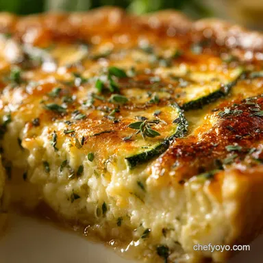 Three Cheese Zucchini Quiche: Guaranteed Creamy, No Soggy Bottom Recipe Card