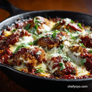 Top Skinnytaste Recipes List: Un-Fried Chicken Parm Casserole (Lightened) Recipe Card