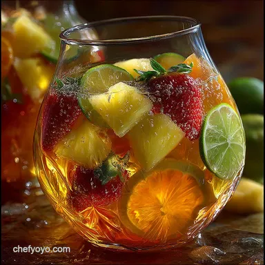 The Tropical Tides Amaretto Island Punch Best Easy Party Pitcher Recipe Recipe Card