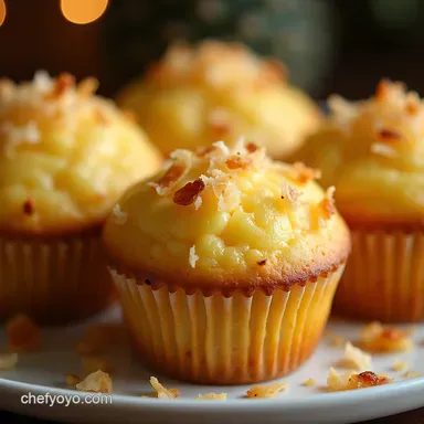 Moist Coconut Pineapple Cottage Cheese Muffins Recipe Recipe Card