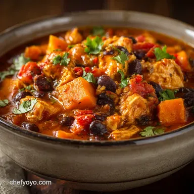 Turkey Chili with Sweet Potato The Best Healthy Comfort Bowl Recipe Card