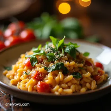 The Ultimate SunDried Tomato and Spinach Risotto Recipe Recipe Card