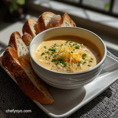 Ultimate Beer Cheese Soup: Velvety White Cheddar Perfection Recipe Card