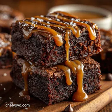 Chocolate Fudge Caramel Brownies The Ultimate Fudgy Swirl Recipe Recipe Card