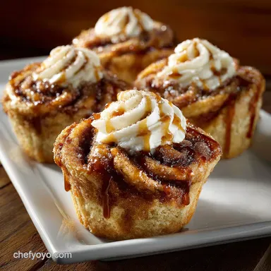 Cinnamon Roll Cupcakes: Decadent Swirl Dessert with Tangy Cream Cheese Recipe Card