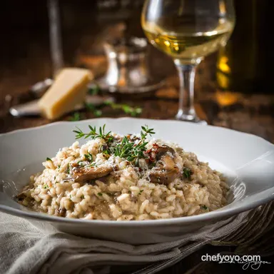 Silky Porcini Creamy Mushroom Risotto The Perfect Italian Mantecatura Recipe Card