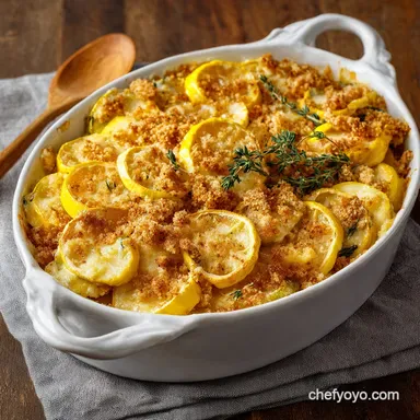 Grandmas Golden Glory Foolproof Southern Squash Casserole Recipe
