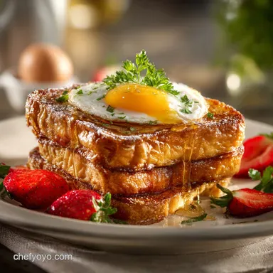 Breakfast Toast: The Golden Brioche Stack Recipe (30-Minute Custardy Treat) Recipe Card