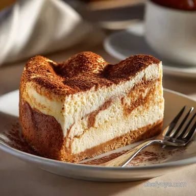 Tiramisu Cheesecake: The Ultimate Baked, Creamy Fusion Recipe Recipe Card