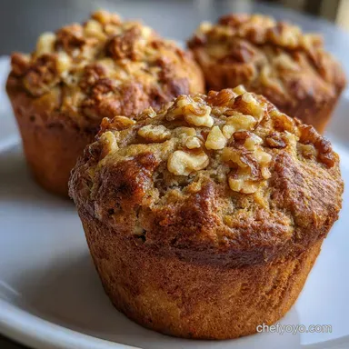 Banana Nut Muffins: Ultra-Moist Bakery Style Recipe