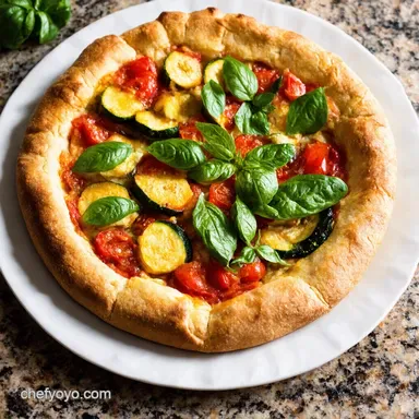 Use Up Summer Produce With Tomato Zucchini Basil Galette Recipe Card