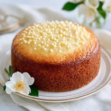 Vanilla Bean Dot Cake for 12 Cups Recipe Card