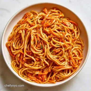 Vegetable Lo Mein in 20 Minutes Recipe Card