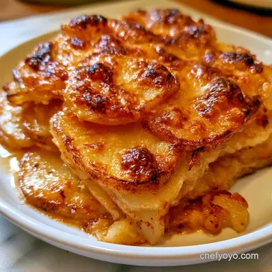 Vegetarian Scalloped Potatoes for 12 Recipe Card