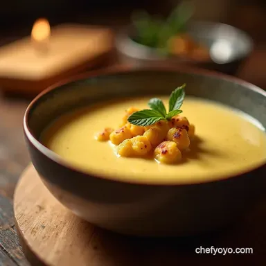 Silky Gruy&egrave;re Cauliflower Soup Recipe A Creamy Winter Warmer Recipe Card